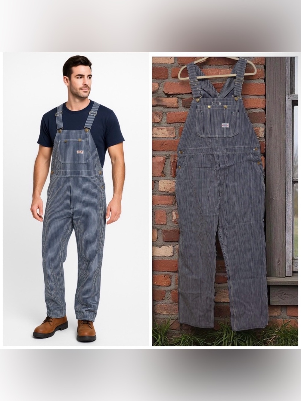 NWOT - RARE Vintage 70s Rugged K Kmart Bib Overalls